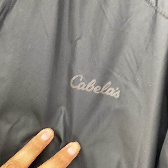 Cabela’s Rock pullover windbreaker black with pockets water and wind resistant M - Picture 5 of 9
